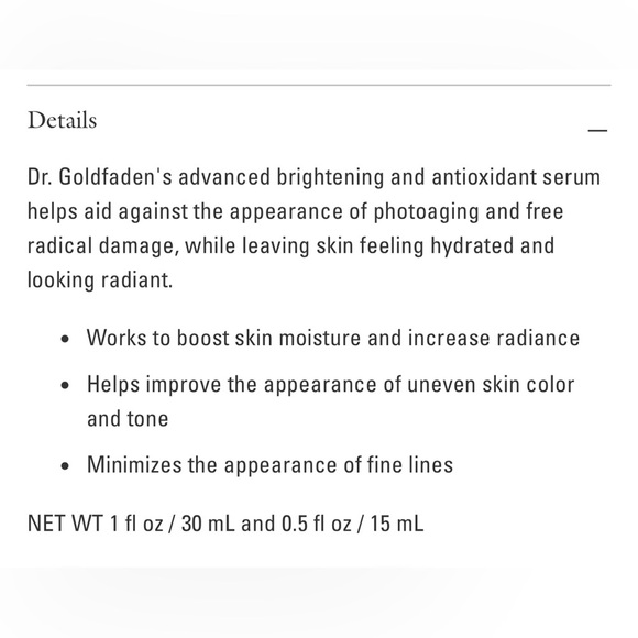 NIB Goldfaden MD Brightening Elixir Protect + Repair Brightening Serum - Picture 8 of 12